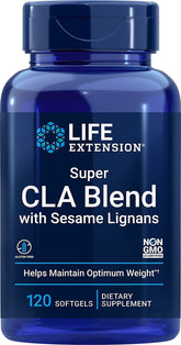 Linolsyre super-CLA-blanding med sesamlignaner 120 kapsler LIVSFORLENGELSE